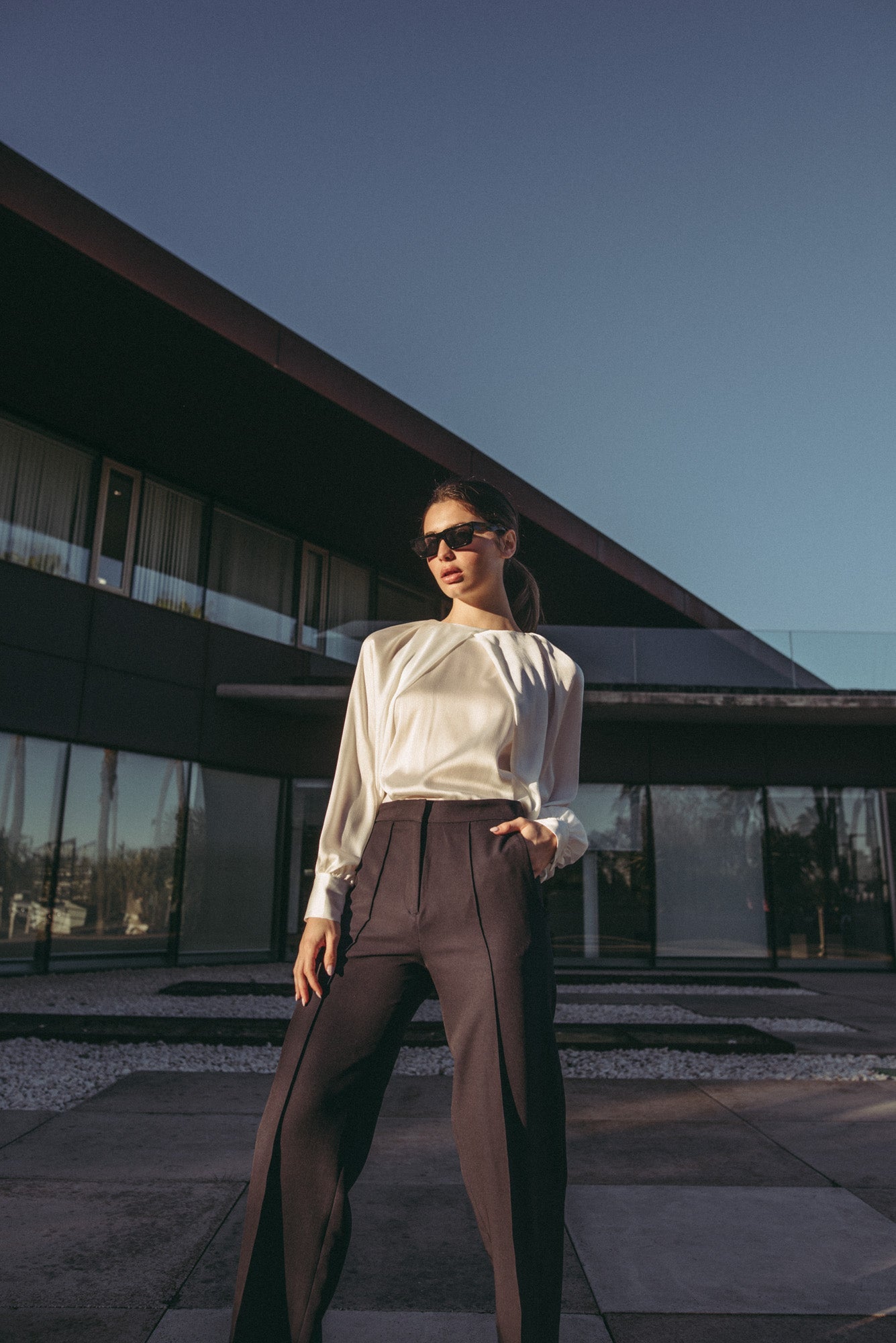 Blusa satinada - PODENCO