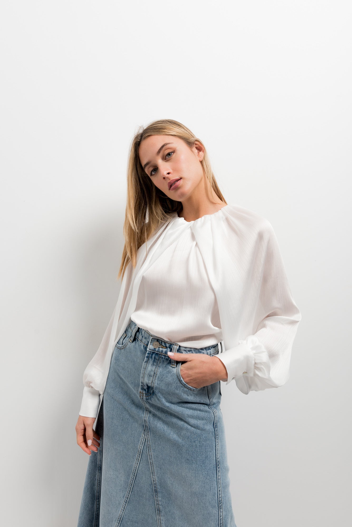 Blusa satinada - PODENCO