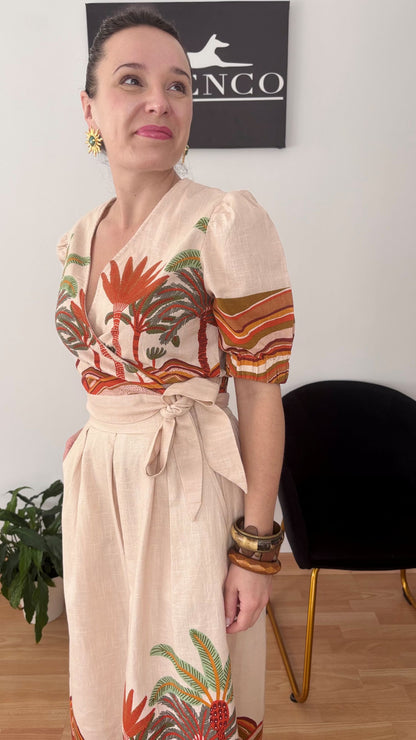 Pleated Sunset Dress