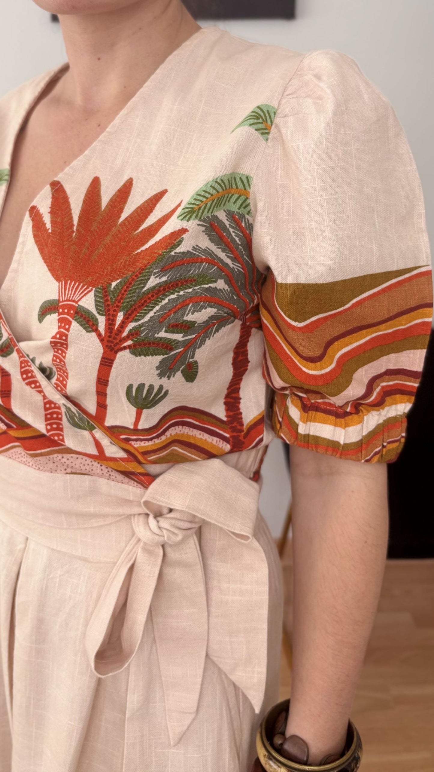 Pleated Sunset Dress